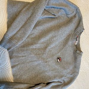 Fila cropped crew neck sweat shirt